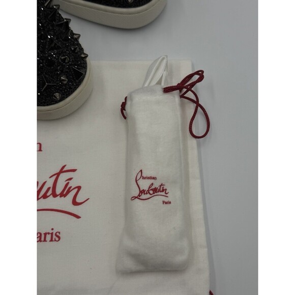 CHRISTIAN LOUBOUTIN Louis Strass Sneakers Pink High Swarovski Size 43 EU, 10 US main image 12